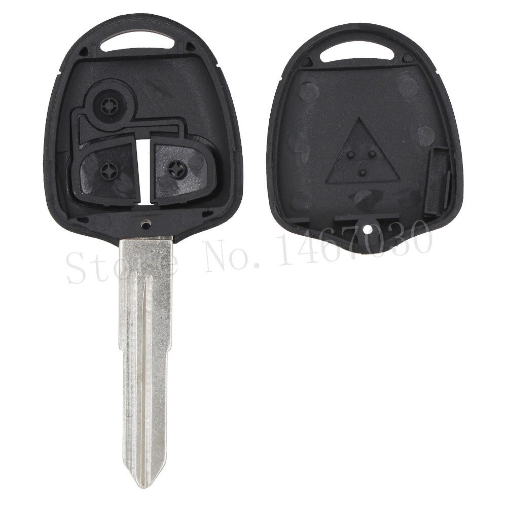 KEYYOU Remote Key Case Shell 3 knoppen voor MITSUBISHI Lancer EX Keyless Entry Fob Auto Alarm Cover Behuizing rechts blade groef