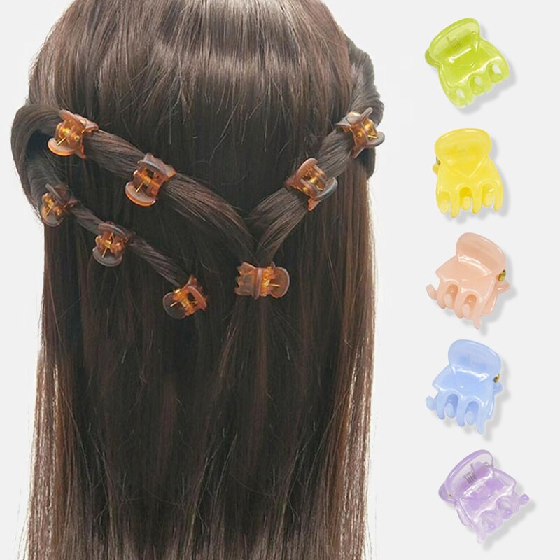 12 stücke Haar Krabben Klaue Clip Mädchen Scrunchie Haar Clips Für Frauen Stirnband Diademas Para El Pelo Mujer Presilha De cabelo Haarnadel