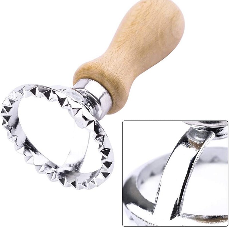 Ravioli producent nóż zestaw stempli prowadzący krajalnica robić ciasta i stemple z drewnianą rączką robić Ravioli, makaronu, pierogów