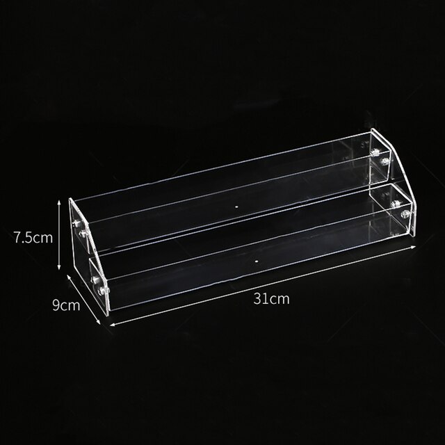 5/6/7 Lagen Acryl Nagellak Display Organisator Plank Clear Cosmetische Display Rack Holder Frame Sieraden Stand Opbergdoos: 2 Tiers