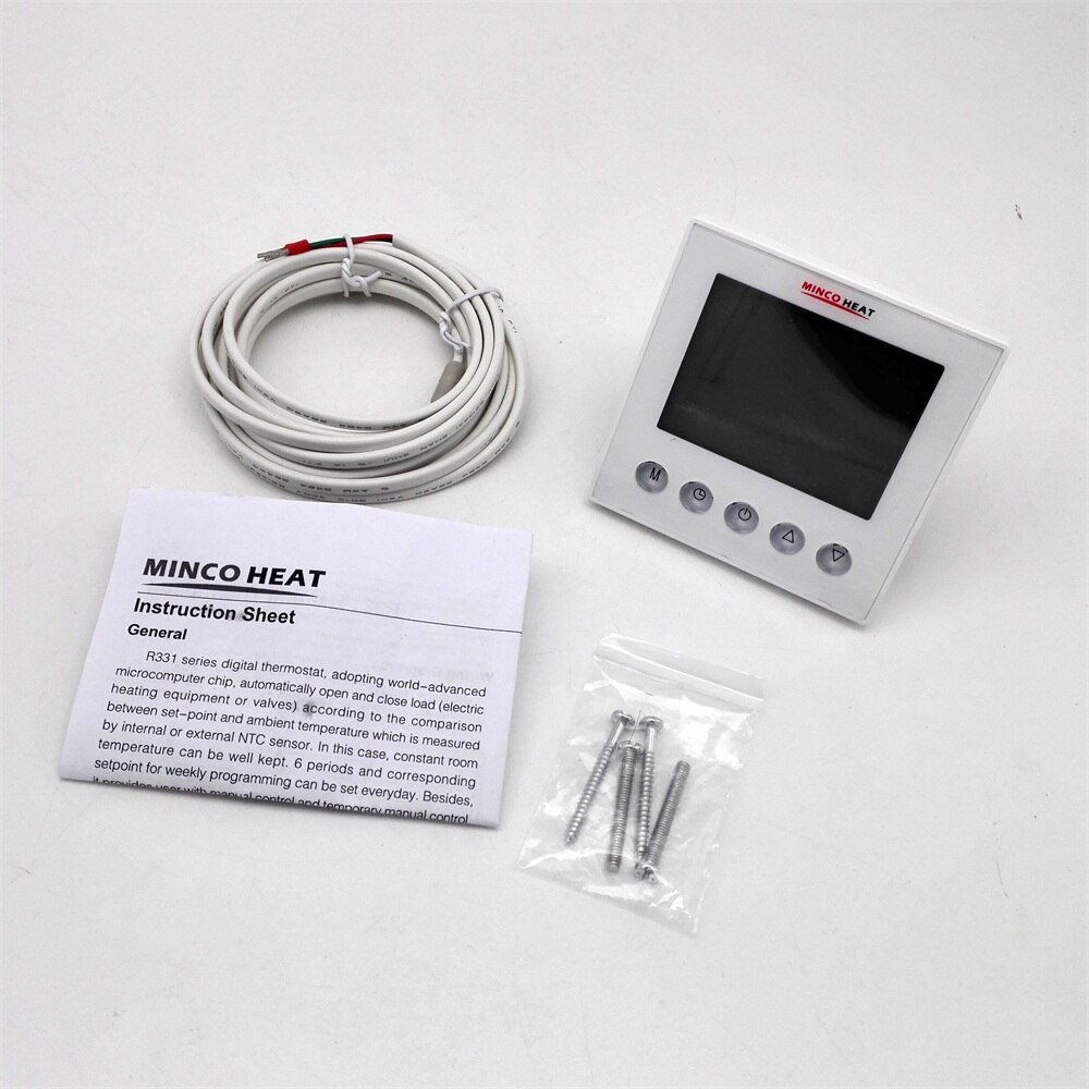 200~240V R331GB 16A Weekly Programmable Temperature Controller Room Thermostat For Electric Heating System