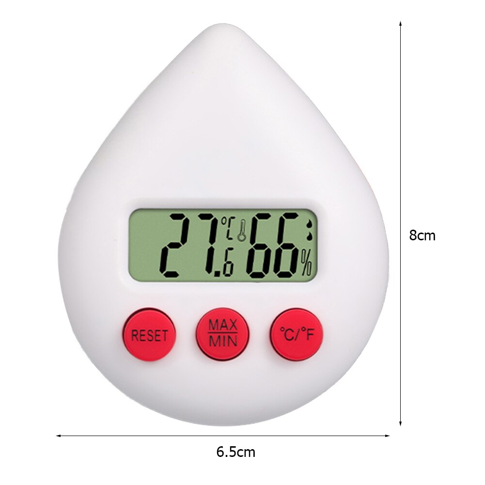 Mini LCD Digital Thermometer Hygrometer Indoor Room Electronic Temperature Humidity Meter Sensor Gauge Weather Station for Home: White