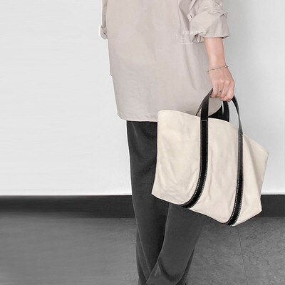 Dames schoudertas grote capaciteit eenvoudige canvas tas messenger bags casual dames stevige zachte stoffen handtas grote tassen