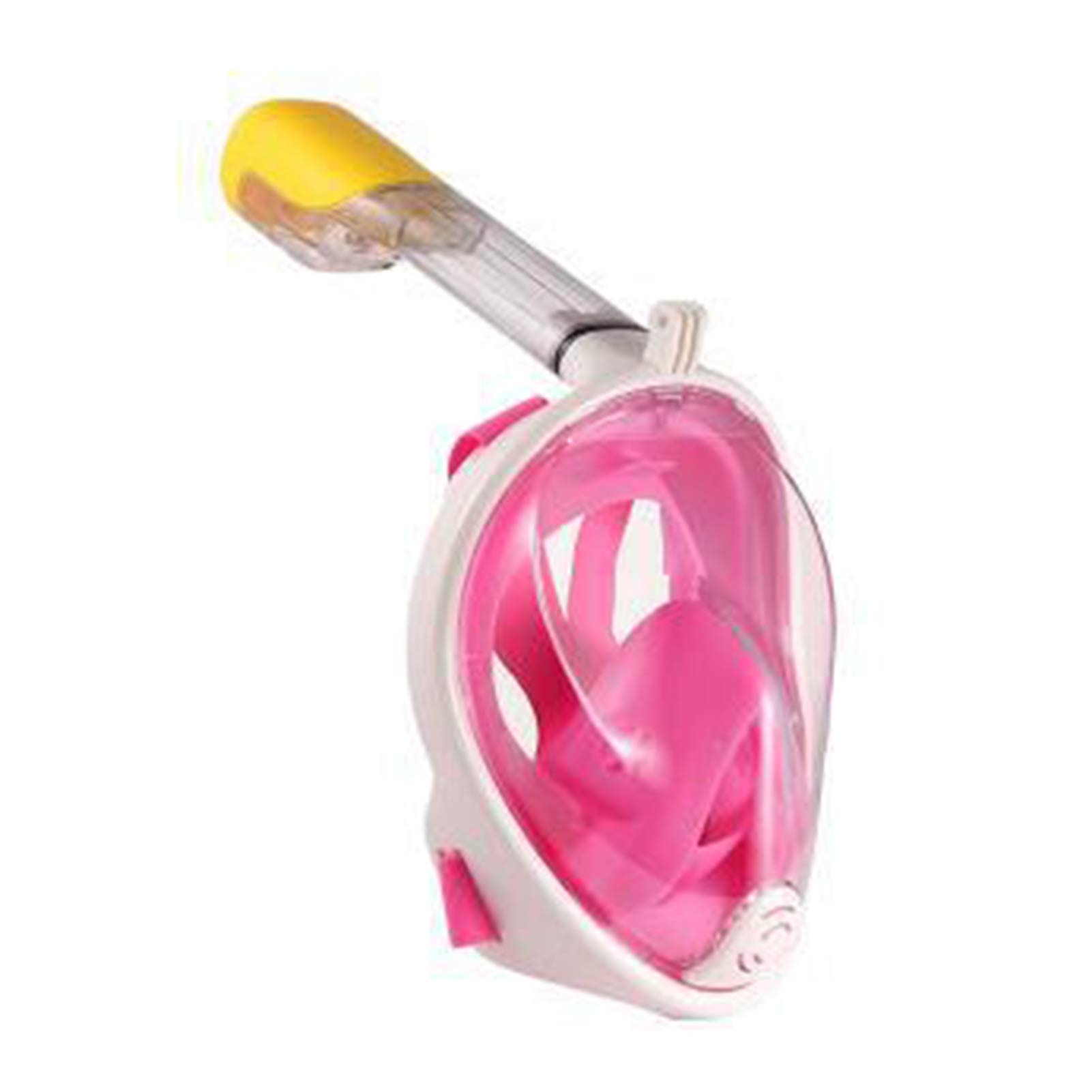 ! Adult Safe Waterproof Swimming Equipment Underwater Diving Anti-fog Full Face Diving Mask Snorkeling Breathing Mask: Pink