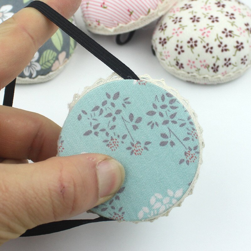 Ball Shaped Sewing Needle Pin Cushion Wrist Strap Sewing Needle Pillow for Cross Stitch Sewing Pins Accessories Craft Supplies