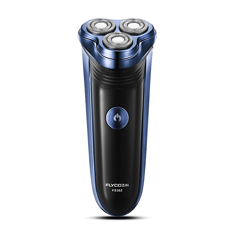 Elektrisch scheerapparaat voor mannen met drie mesjes, elektrisch scheerapparaat voor mannen, oplaadbaar scheerapparaat voor mannen, scheerapparaat elektrisch scheerapparaat: Blauw / Britse stekker
