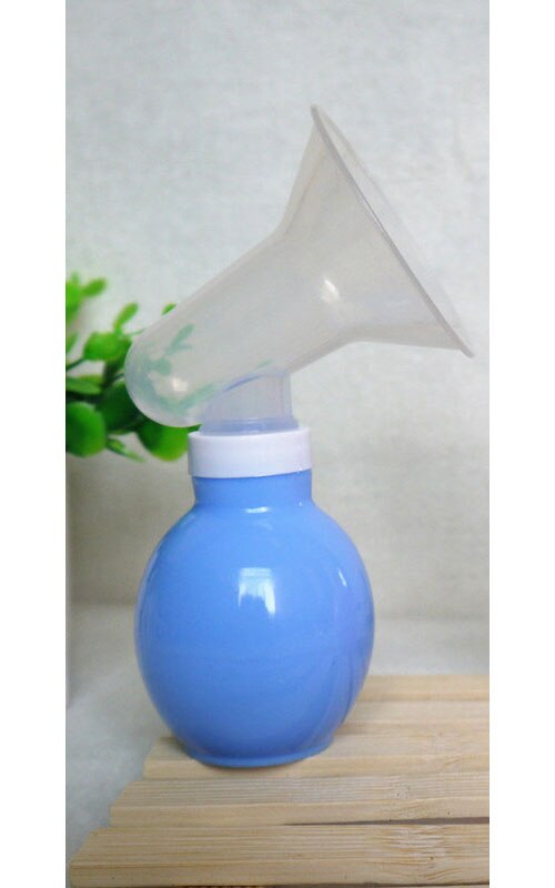 2 farben baby Brust milch Fütterung nippel saug pumpe Bpa PP beb frauen Manuelle Brust Flasche Saugen Pflege Automatische kinder: no box blue