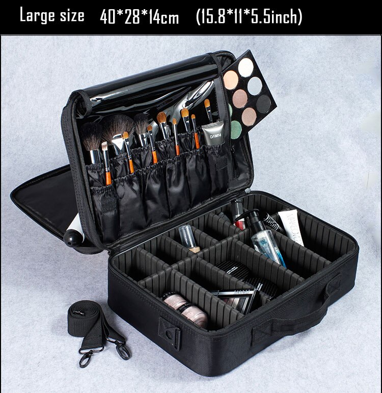 Make Up Box Cosmetics Pouch Bags Beauty Clapboard Case Women Cosmetic Bag Travel Insert Makeup Bag