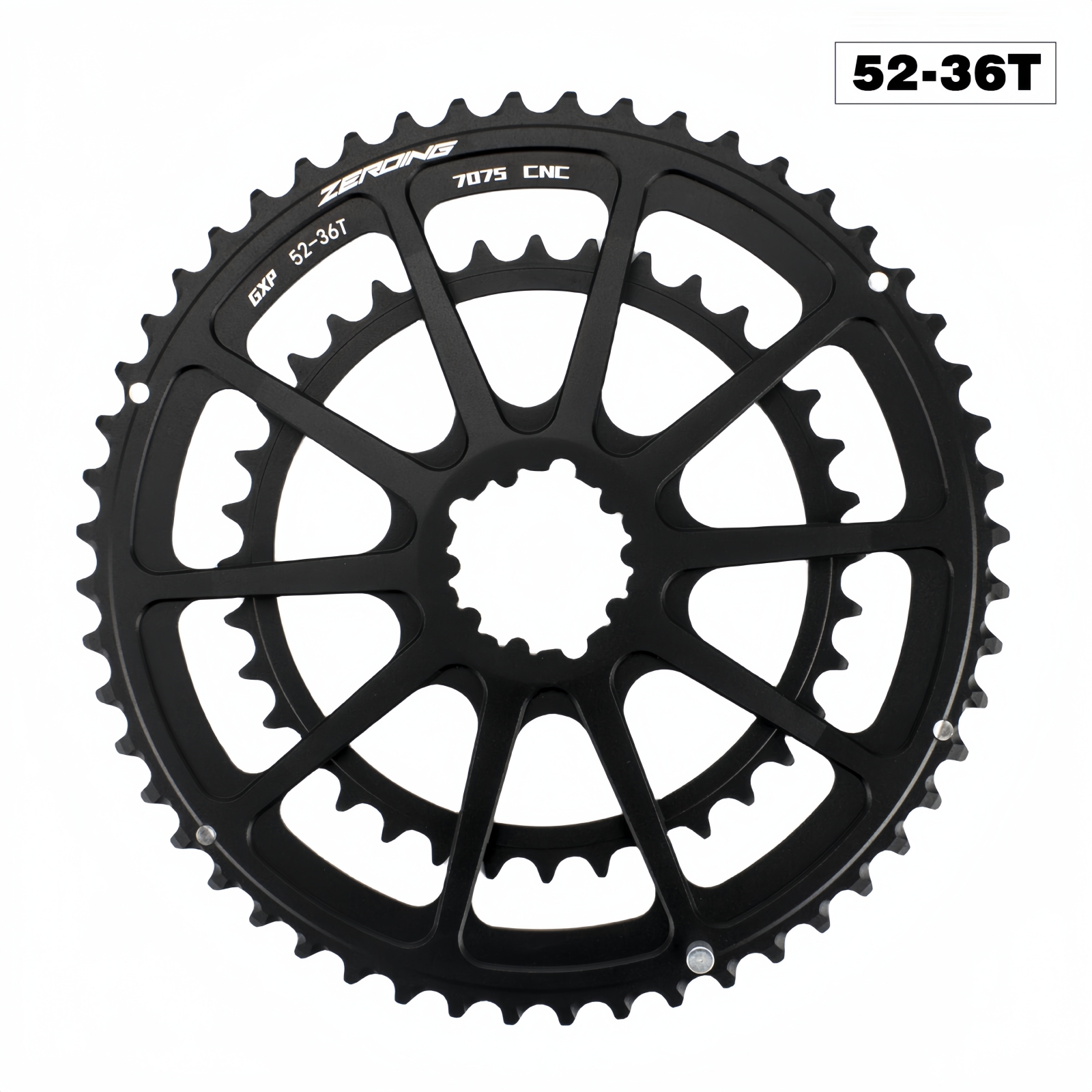 EVOSID Road Bike Chainring 48-32T 46-30T Double Chainring CNC Gravel Bike Chain wheel for 9/10/11/12 Speed Crankset: Burgundy