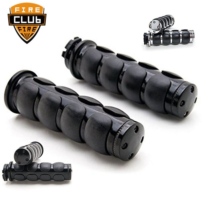 Handle bar Motorcycle Custom Chrome Aluminum Hand Grips For Harley Softail Sportster Dyna Handlebar Hand Grips