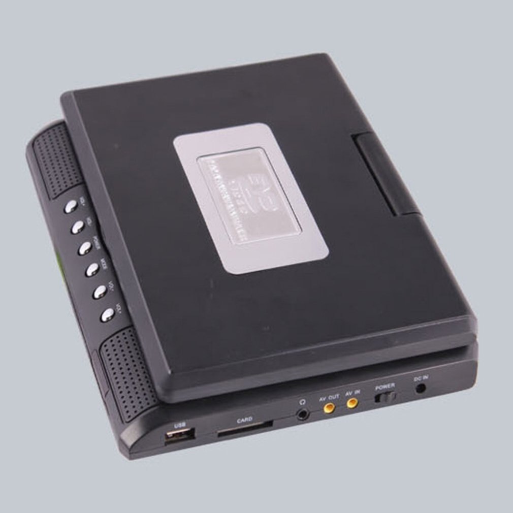 Lecteur DVD Portable HD TV 7.8 pouces, écran LCD rotatif 16:9, lecteur DVD VCD CD MP3 cartes USB RCA TV Portable