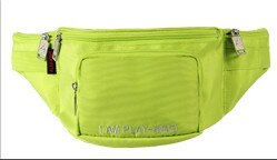 PLAYKING Functional bike bicycle light Waterproof Nylon Waist Bag Outdoor Sports Belt Bag Hiking Camping Turn Signal light: Green Color