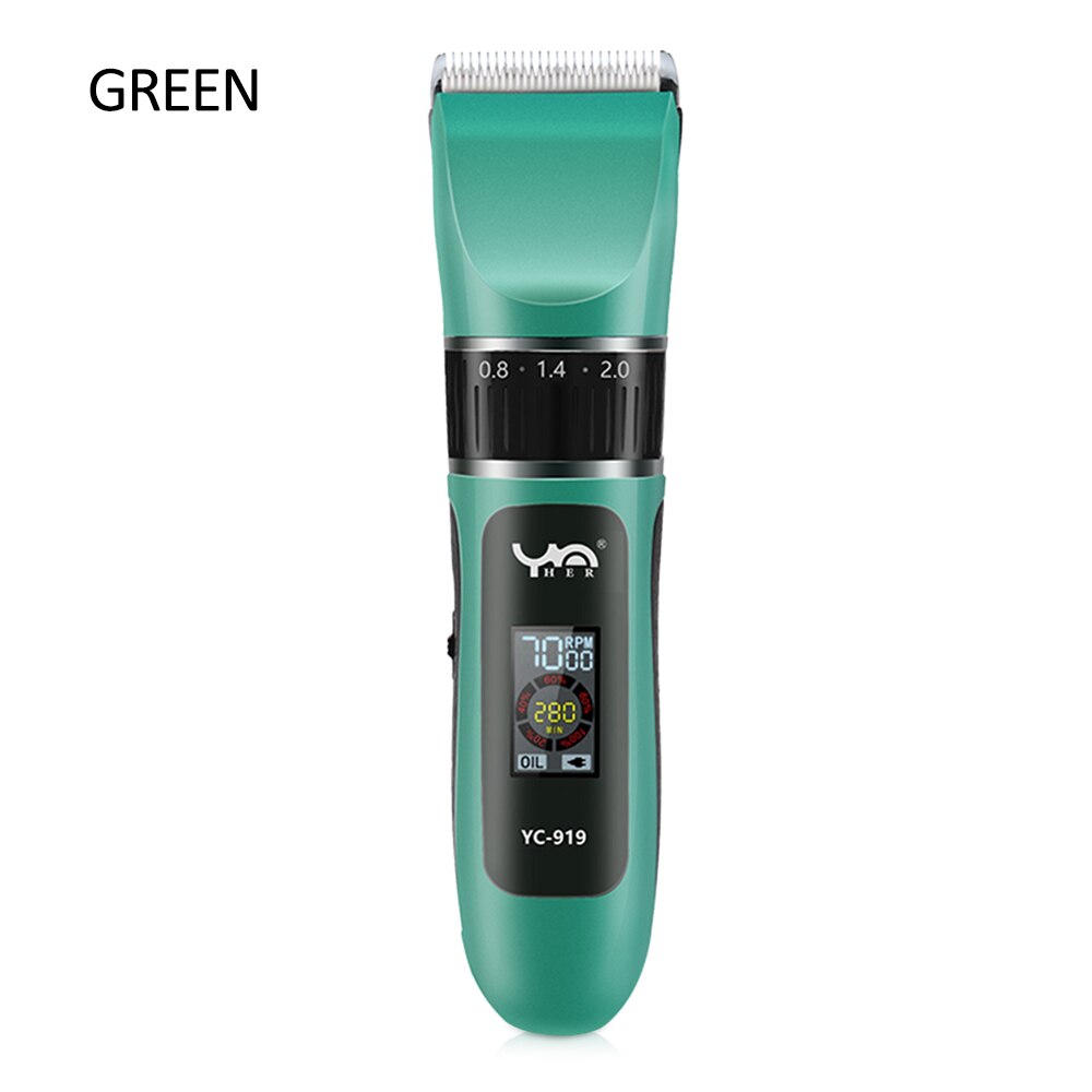 Professionele Waterdichte Tondeuse Baard Trimer Body Gezicht Tondeuse Elektrische Haar Snijmachine Kapsel Voor Mannen Grooming: green