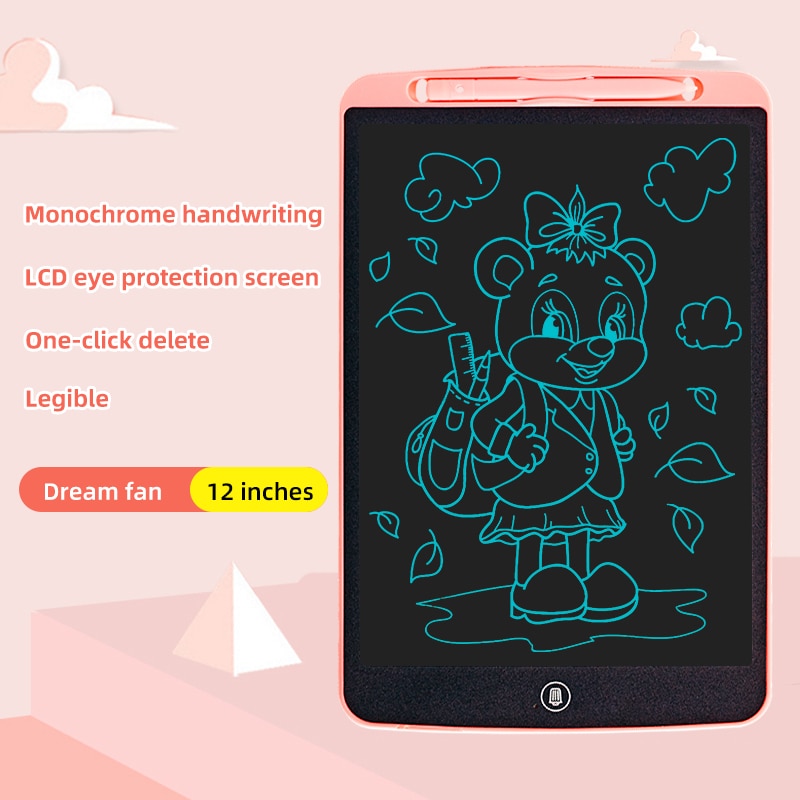 12 inch Digital Writing Tablet LCD Screen Electronic Drawing Tablet Children Writing Drawing Board