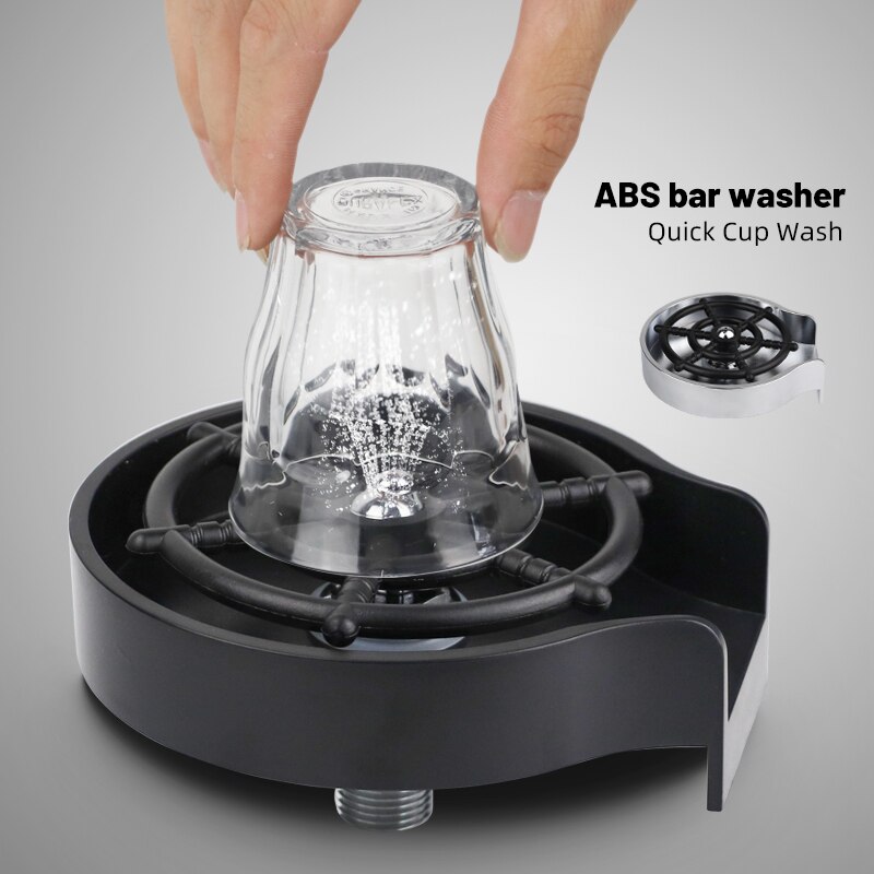 Automatic Cup Washer Faucet Glass Rinser Kitchen Sink Bar Glass Rinser Coffee Pitcher Wash Cup For Kitchen Bar Tools Accessories