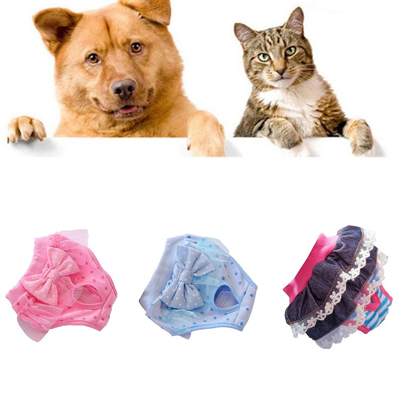 Pet Dog Sanitary Physiological Pants Diaper Washable Female Dog Shorts Anti-harassment Safety Panties Underwear Pet Briefs
