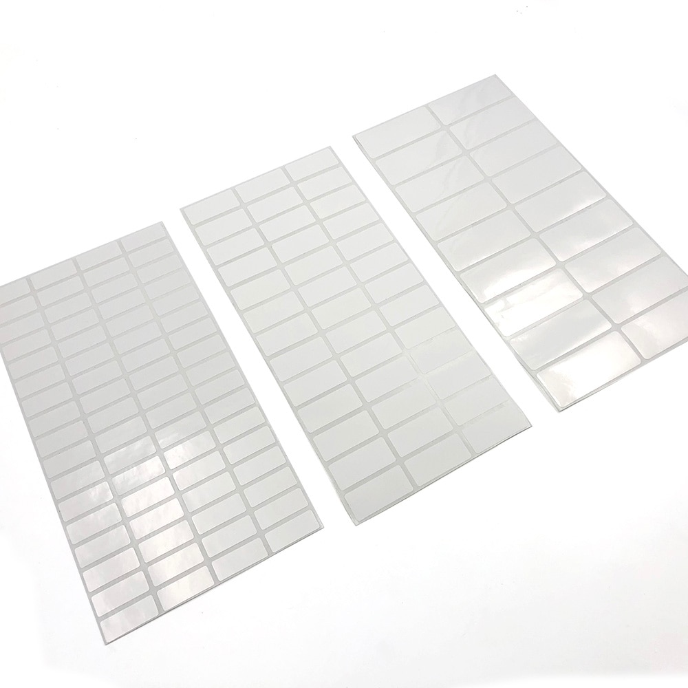 White Blank Name Sticker Kids Personal Label DIY Waterproof Adhesive Writable Note Tag Memo Pad Stationery School Supplies