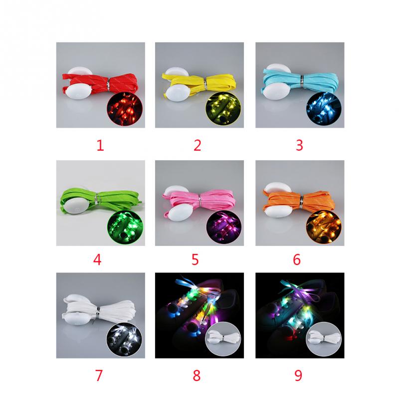 Led Sport Veters Lichtgevende Schoenveters Glow Schoen Strings Ronde Flash Licht Schoenveters Geen Tie Lui Veters Party