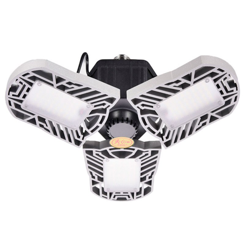 6500K LED Light Waterproof and Durable 6000Lm LED Variable Adjustable Industrial Light Human Body Induction I88 #1: Silver grey Radar