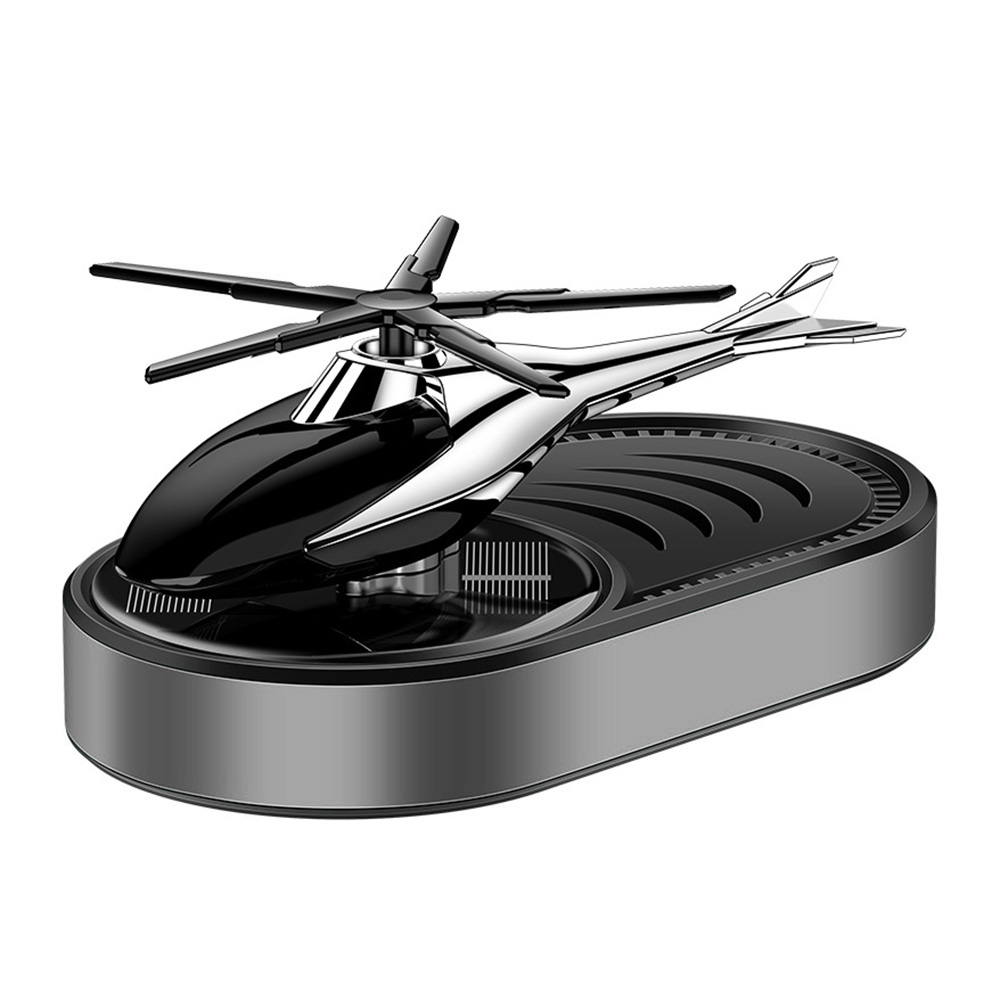 Auto Solar Flugzeug Erfrischer Auto Hubschrauber Parfüm Diffusor Auto Dekoration Drehs itz kreative Auto Pendel: Brown