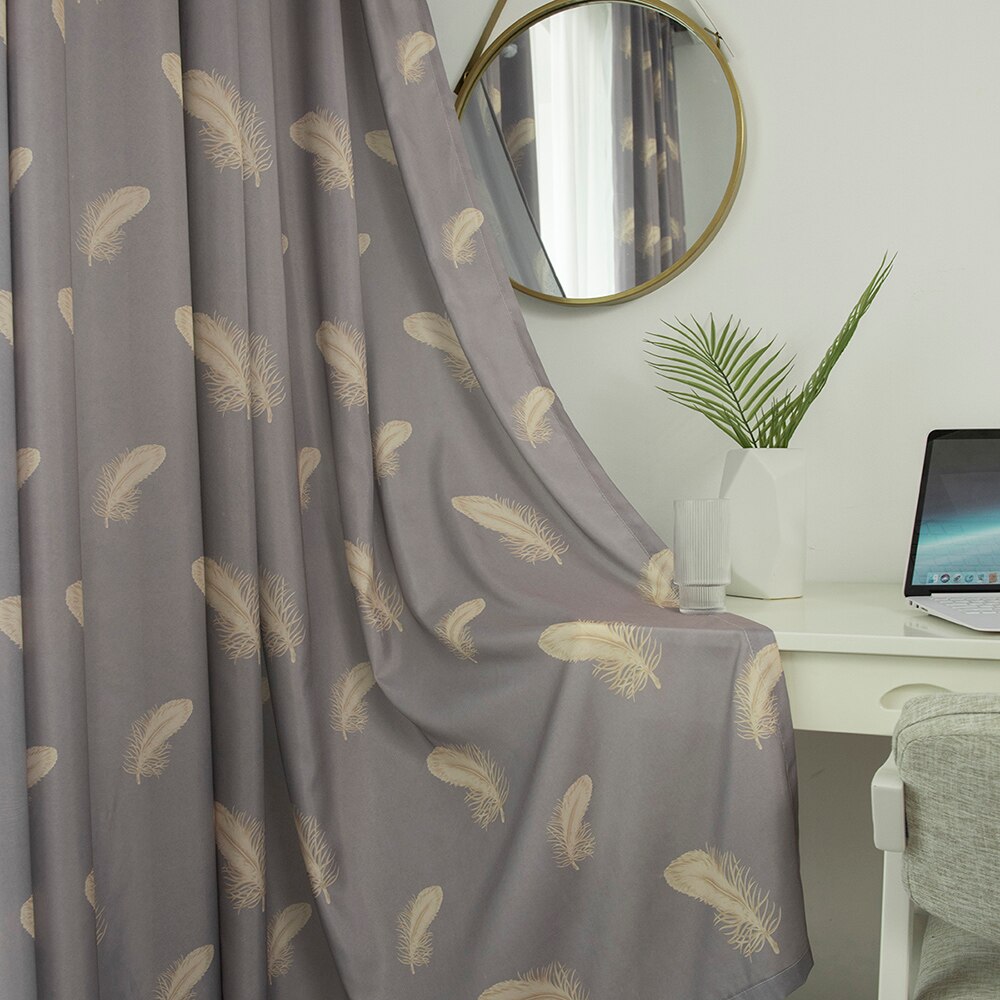 2 Panel Blackout Curtains for Living Room Modern Thermal Insulated Printed Drapes Window Curtains for Bedroom Kitchen Home Decor