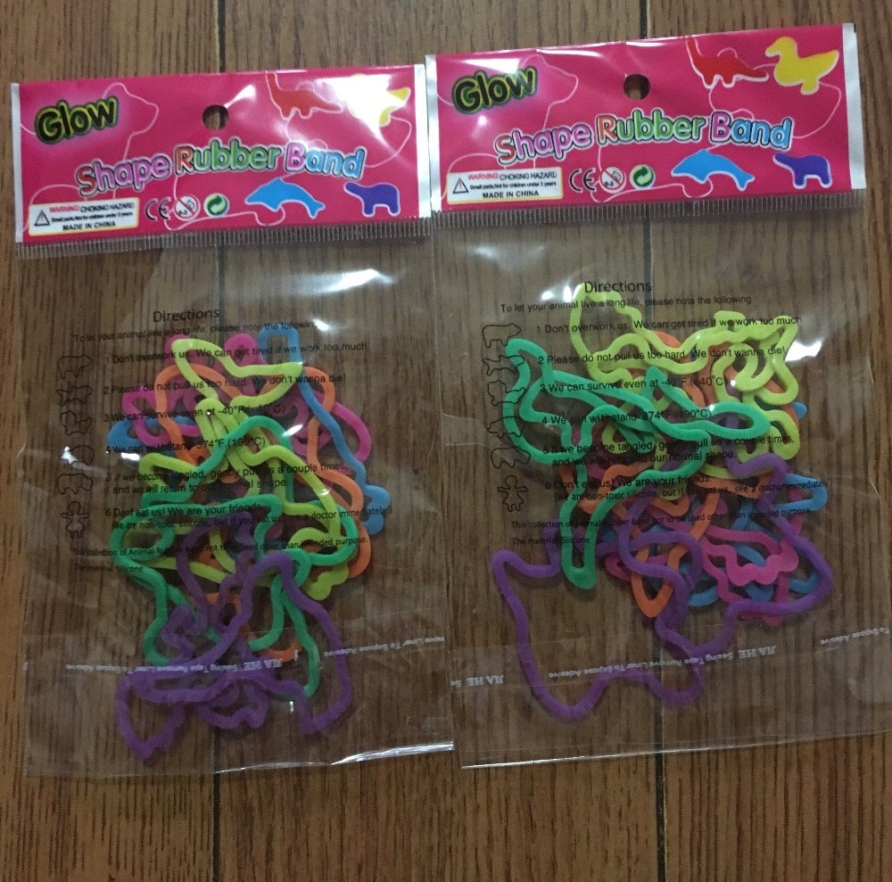 12 Animals shape silicone rubber bands for kids on rubber shaped silly bands silicone bracelet