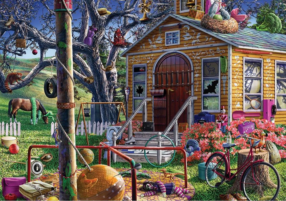 Puzzel 1000 stuks 68 x 48 cm beste mooie landschap - adrian chesterman - eenzaam huis