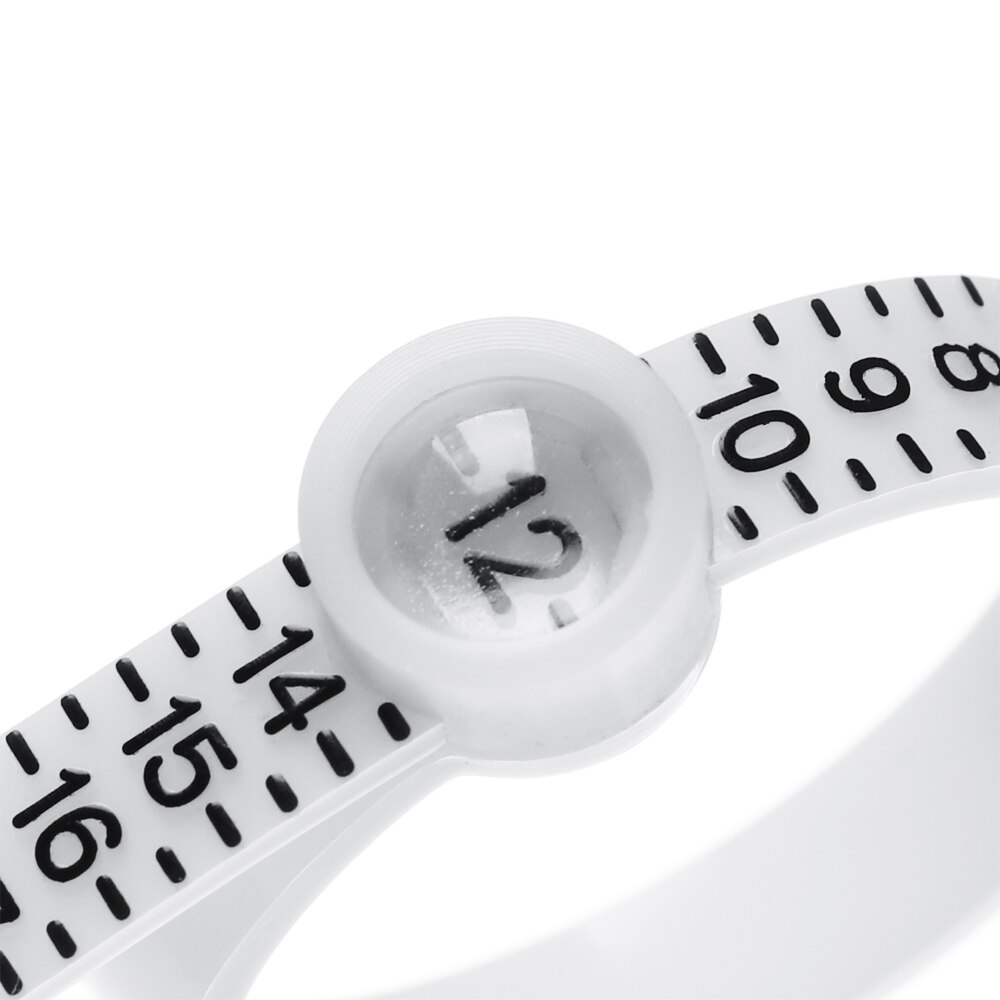 Ring Sizer UK/US/EU/JP Official Jewellery Making Finger Measure Tool Gauge With Magnifier White Black Ring Band Sizes A-Z