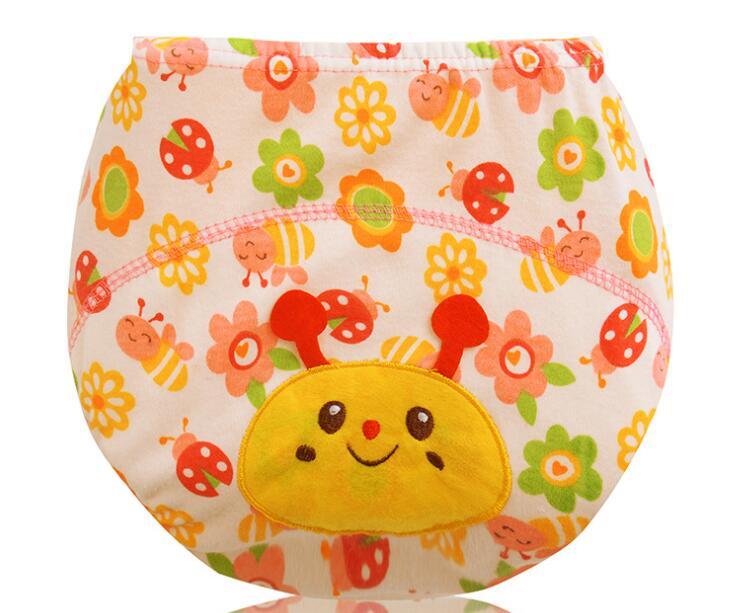 1Pcs Baby Training Pants Cotton Reusable Baby Diapers Waterproof Cloth Nappies Washable Diapers Bamboo Learning Pants #139: Bee / 80
