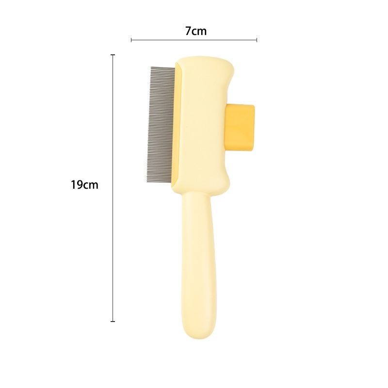 Cepillo para gatos para pelo corto y largo, herramienta de deshedding con botón de liberación, peine para el cuidado de mascotas, removedor de piel, suministros de caída: Borgoña