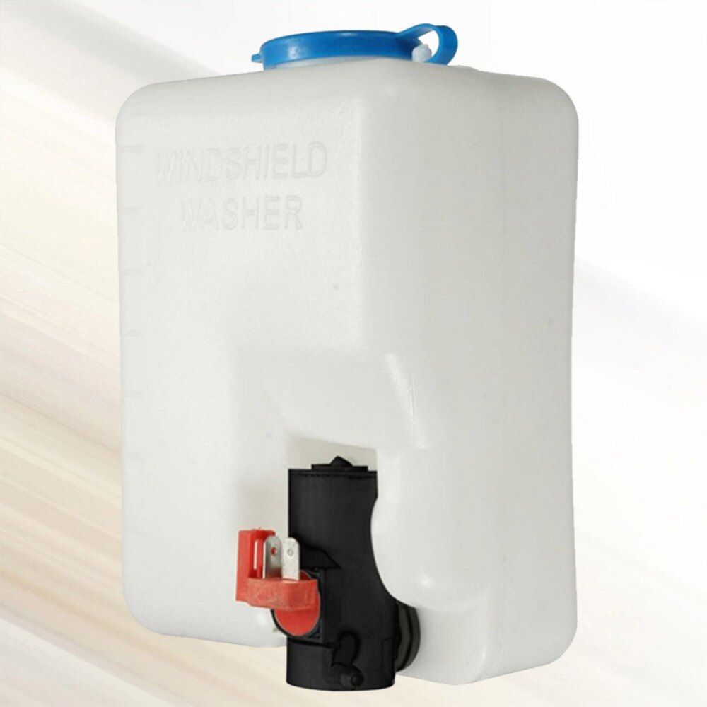 12V 1.5L Car Windshield Washer Bottle Kit Washer Pump Fluid Reservoir Bottle Wiper Washing System (Black): Default Title