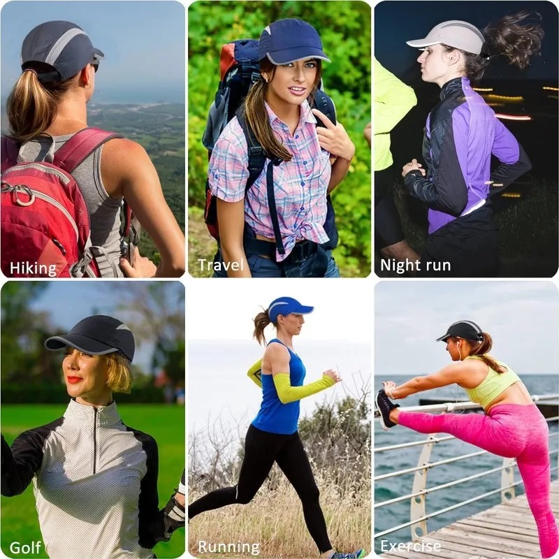 Hurtigtørrende løbebaseball sommerkasket yndig solfiskerhat til mænd og kvinder, unisex-teenagere, broderede, seje hatte