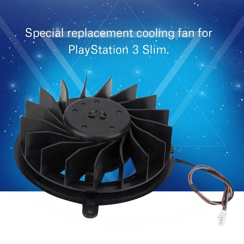 Replacement Cooling Fan 17 Blades Replacement Internal Cooling Fan Cooler for Sony Playstation 3 Ps3 Slim