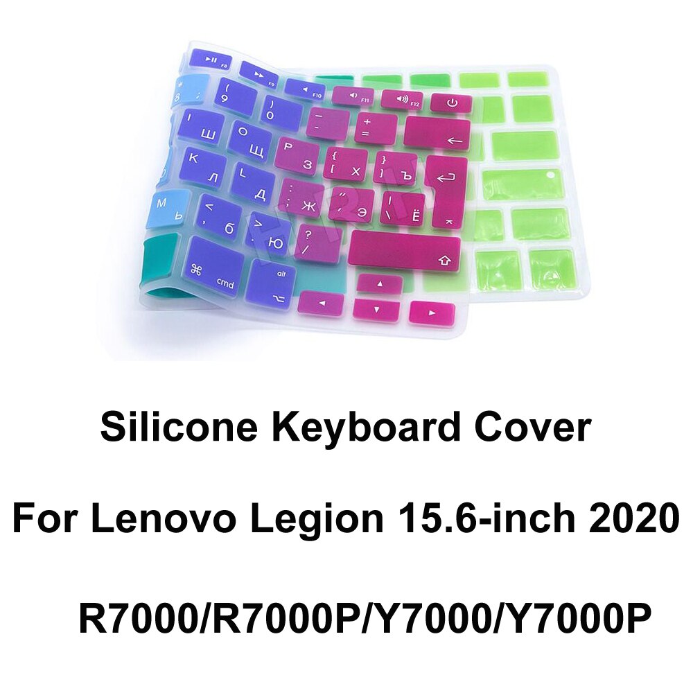 Unique Silicone Waterproof Cover Laptop Keyboards Skin For Lenovo Legion 15.6" R7000/Y7000/R7000P/Y7000P Keyboard Stickers