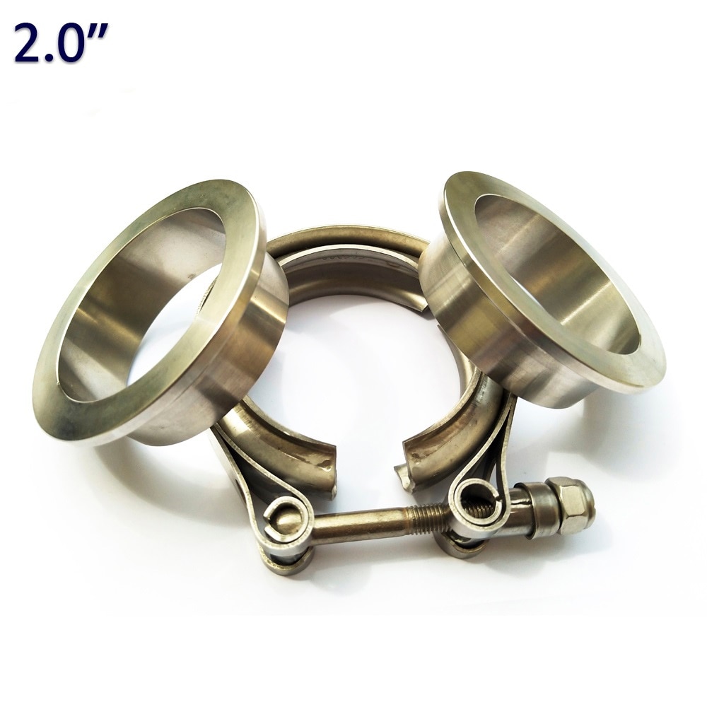 ZUCZUG 2.0 inch Auto Parts Vband clamp kit for Turbo, Exhaust pipes