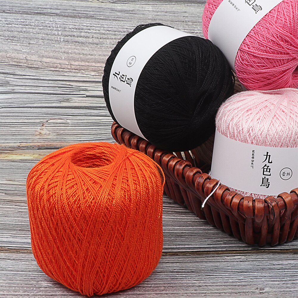 1 Roll Two Strands Soft Cotton Rope DIY Knitting Weaving Twine Thread Cord Yarns Scarf Sweater Eco-friendly