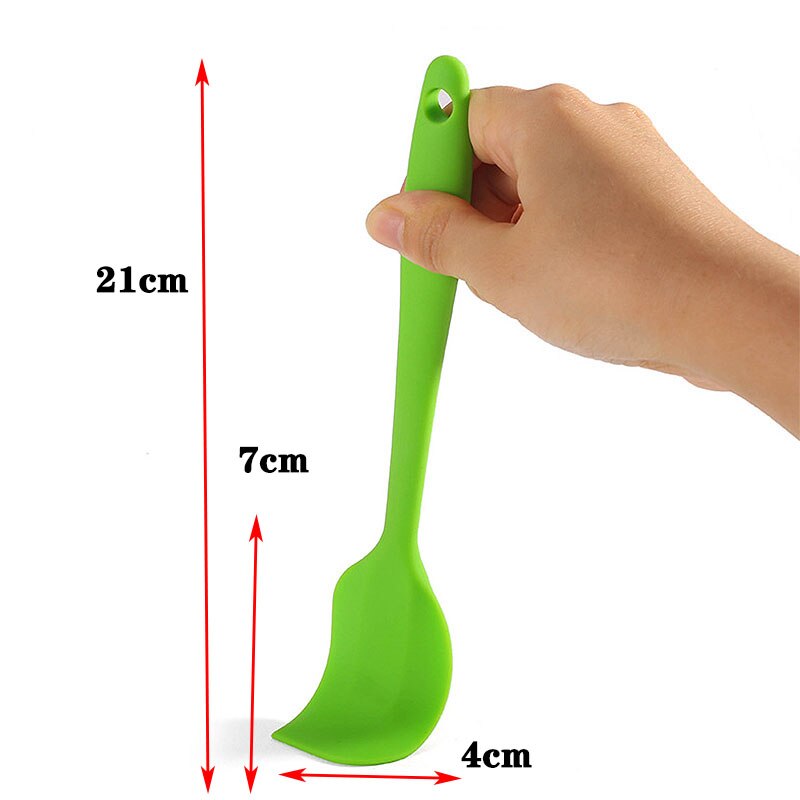 no palo espátula para mantequilla y crema pastelera espátula para mezclar masa cepillo panadería pan de postre pala herramienta para hornear de silicona