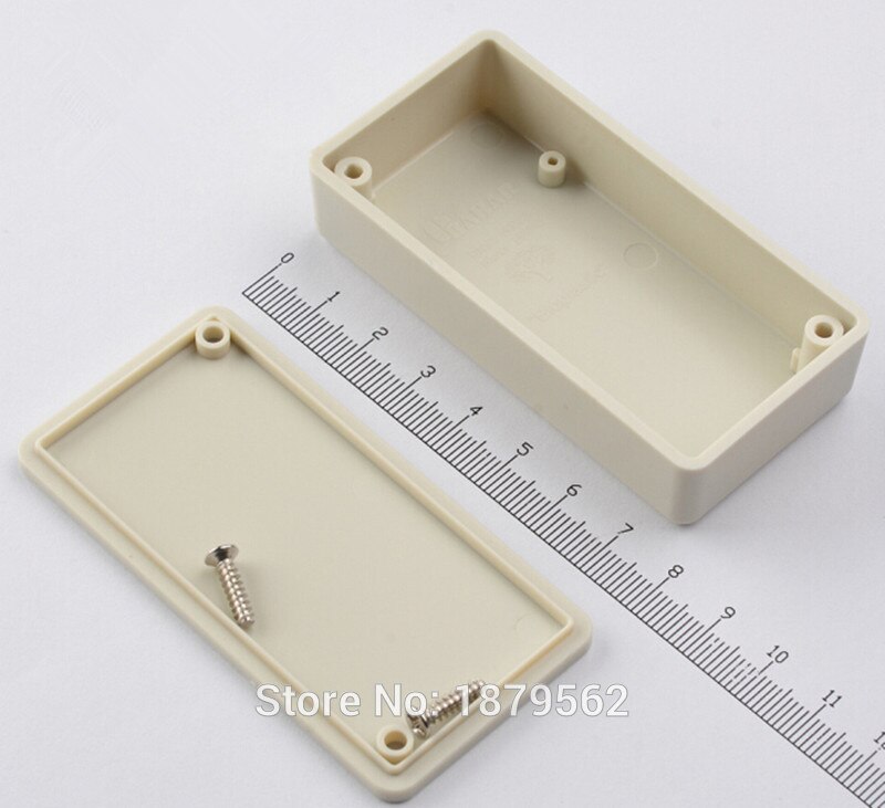 [ 2 farger] 81*41*20mm små plastbokser til elektronisk hus diy prosjekt plc kabinett koblingsboks  ip55 vanntett bryterboks