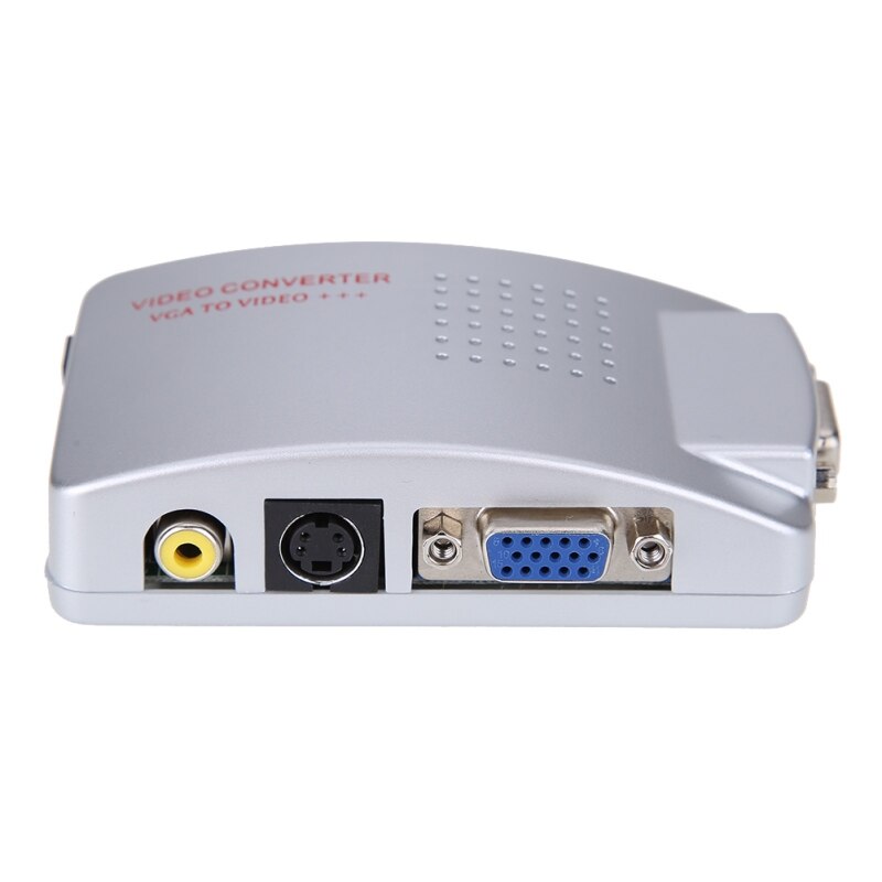 Universal VGA to AV Video Converter RCA Signal Adapter Converter Video Switch Box Composite for Computer Laptop PC