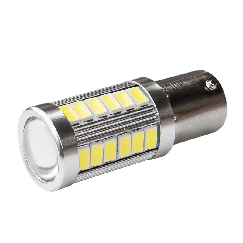 2Pcs 1156 BA15S P21W 33 Smd 5630 5730 Led Auto Staart Lamp Remlichten Auto Reverse Lamp Dagrijverlichting licht Rood Wit Geel 2X