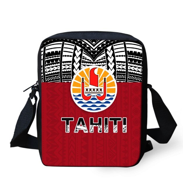 Bolsas de mensajero de Polinesia Francesa para niños, morral de tortuga Frangipani de escuela media, Chica adolescente de hombro cruzado: HE00320E