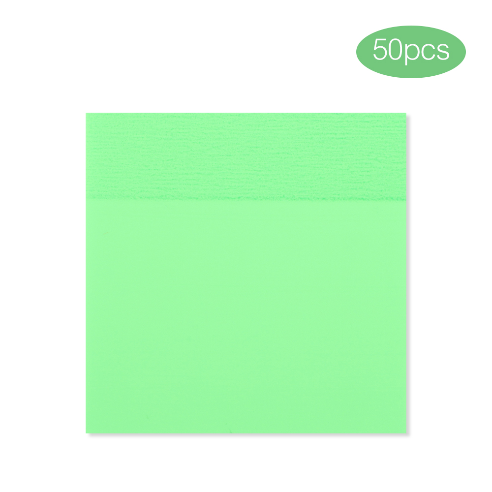 Bloc de notas transparente para mascotas, 50 hojas, planificador de notas adhesivas, pegatina, Bloc de notas, suministros escolares, papelería para estudiantes: Azul marino