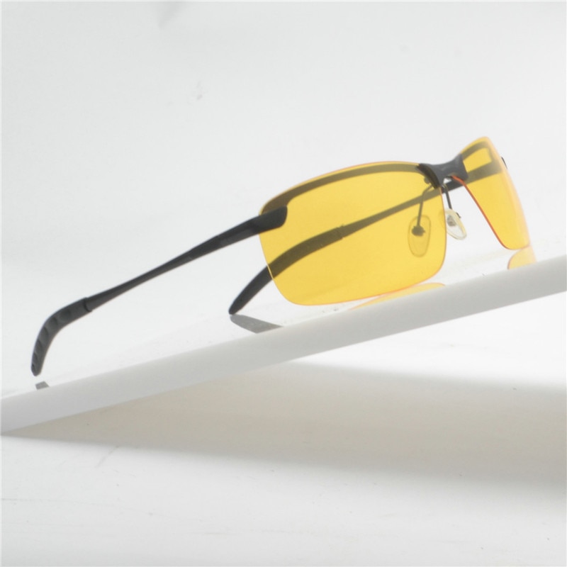 Gafas de sol polarizadas para conducir para hombre, lentes de sol polarizadas para conducir, lentes polarizadas para reducir el brillo, FML, color amarillo, novedad de