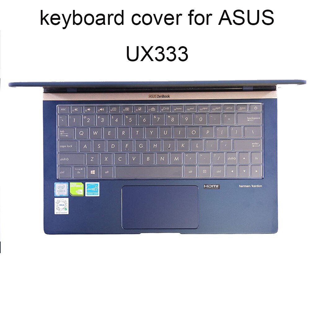 Keyboard Covers for ASUS zenbook 13 UX333 UX333FA UX333 FA FN F 13.3 inch clear silicone laptop protective cover anti dust