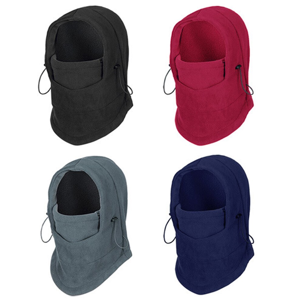 Cagoule polaire chaude pour le cyclisme, masque coupe-vent, couvre-chef de sport épais, équipement de ski en plein air, hiver