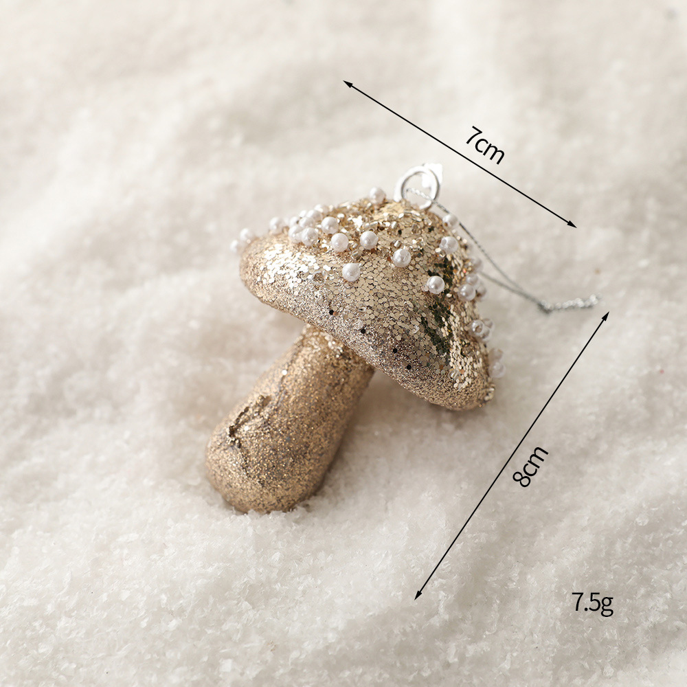 Juletrepynt champagne glitter paljetter ball stjerne sløyfe gjør-det-selv jul hengende anheng år navidad festdekor