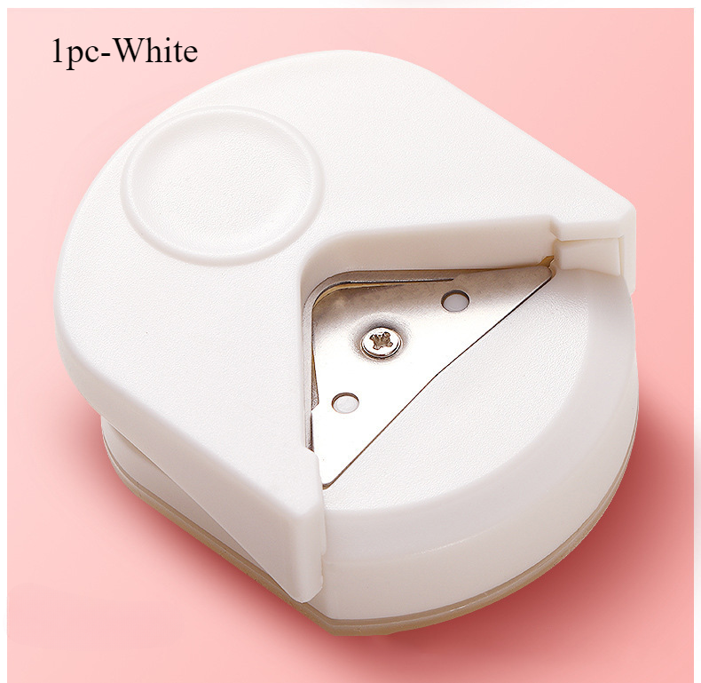 circle cutter button maker Corner round machine corner punching portable paper cutter card photo cutting: Silver