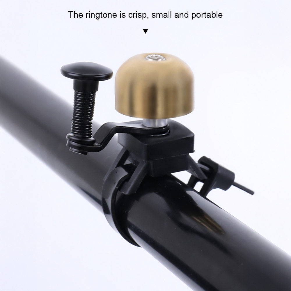 Timbre de bicicleta clásico Retro, sonido claro y fuerte, acero y cobre, anillo para manillar de bicicleta de montaña, bocina, equipo de seguridad para ciclismo, 1 ud.