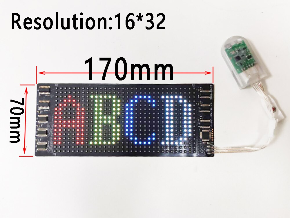 Bluetooth Programmable Rgb Flexible Led Module 16*32 Pixel Display Matrix Sign Android Ios Application Control Led mask Screen: RGB color screen