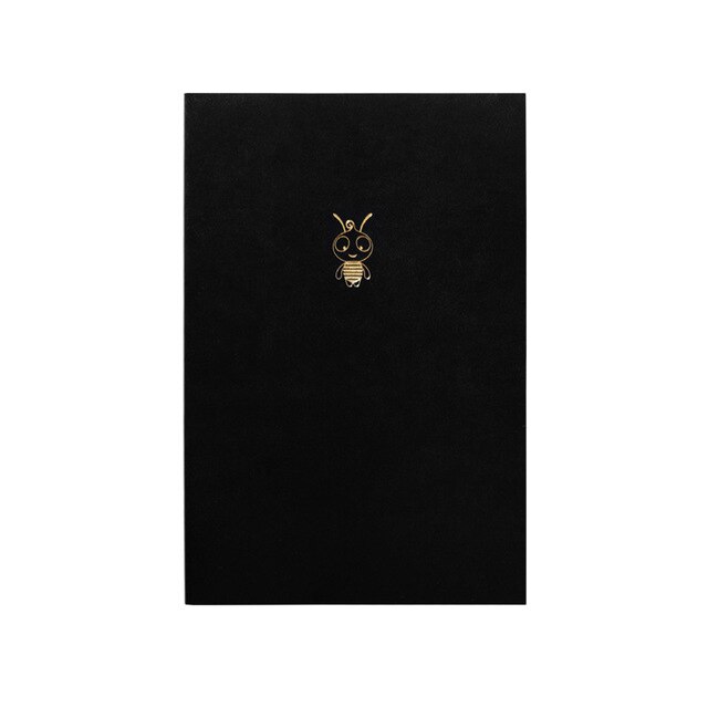 Agenda A6 A5 A4 Diary Planner Notebook Journal Drawing Dot Line Portable Supplies Organizer Schedule Stationery: A5 Bee-Black